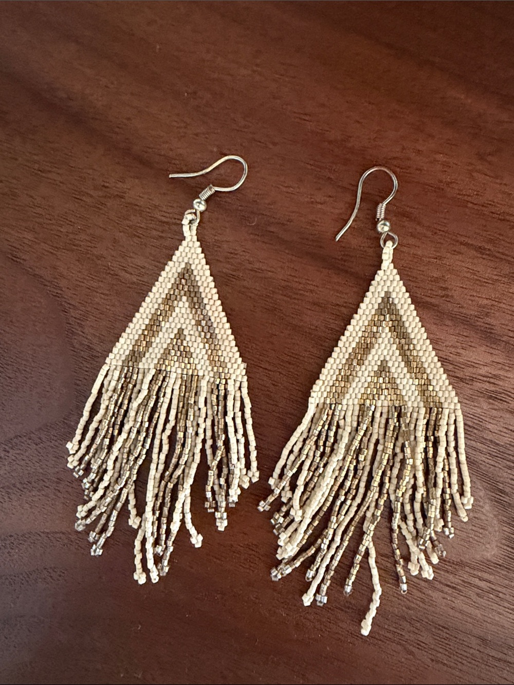 Ink + Alloy Gold Beaded Earringd